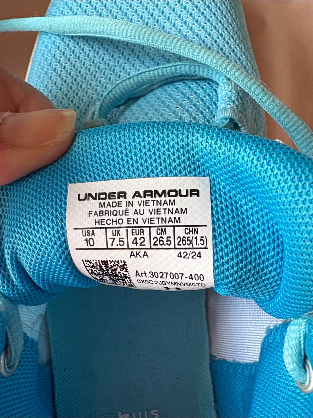 Under Armour Women’s Aqua Mesh Athletic Sneakers - Picture 2 of 4
